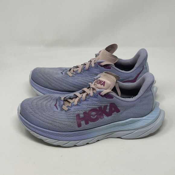 Hoka One One Mach 5 Womens 8.5 Blue Lightweight Running Shoes Sneakers - Picture 4 of 16